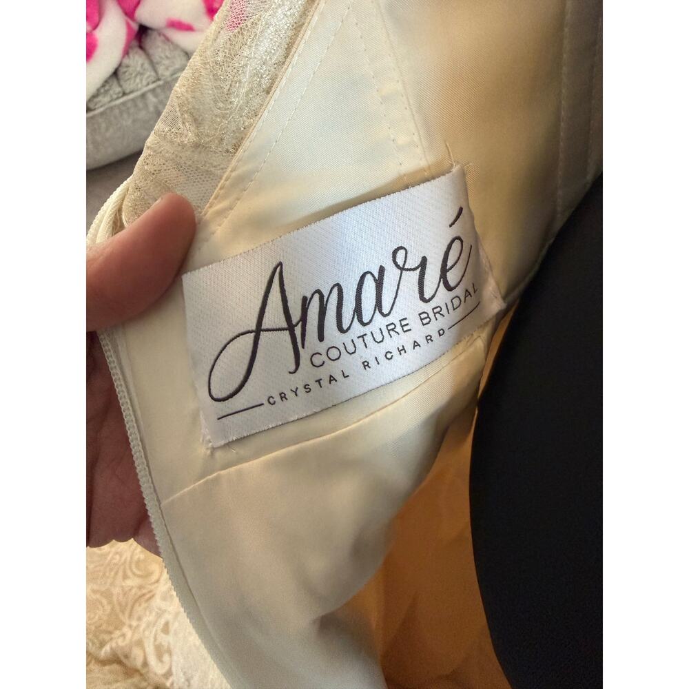 Stunning Amare Couture Bridal Gemma Dress Size 8 - Picture 8 of 9
